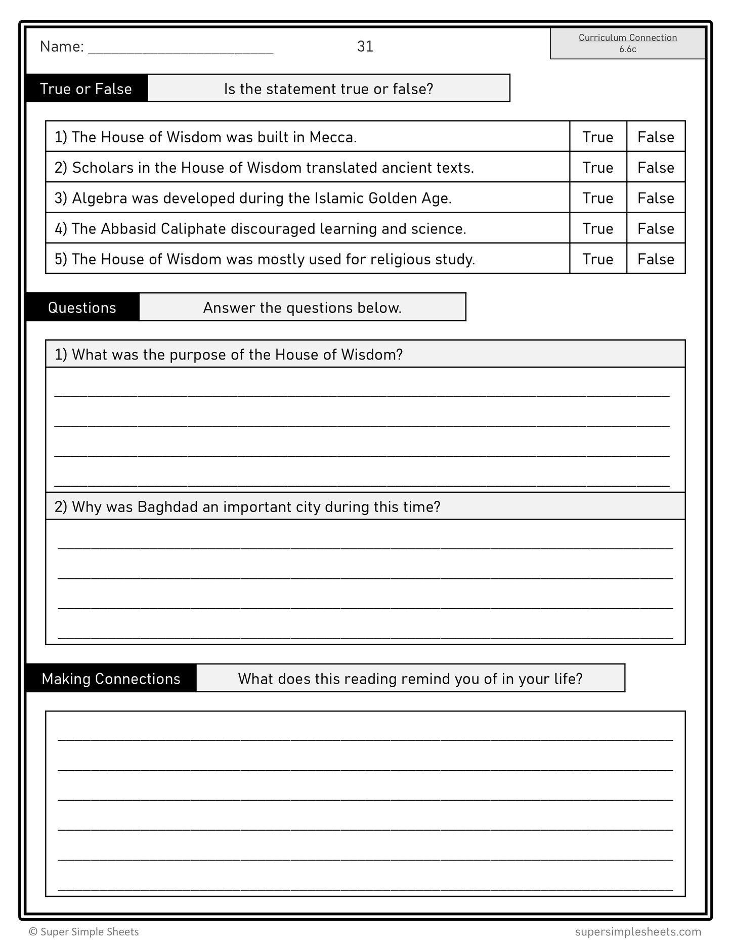 New York - Grade 6 Social Studies - FULL YEAR BUNDLE