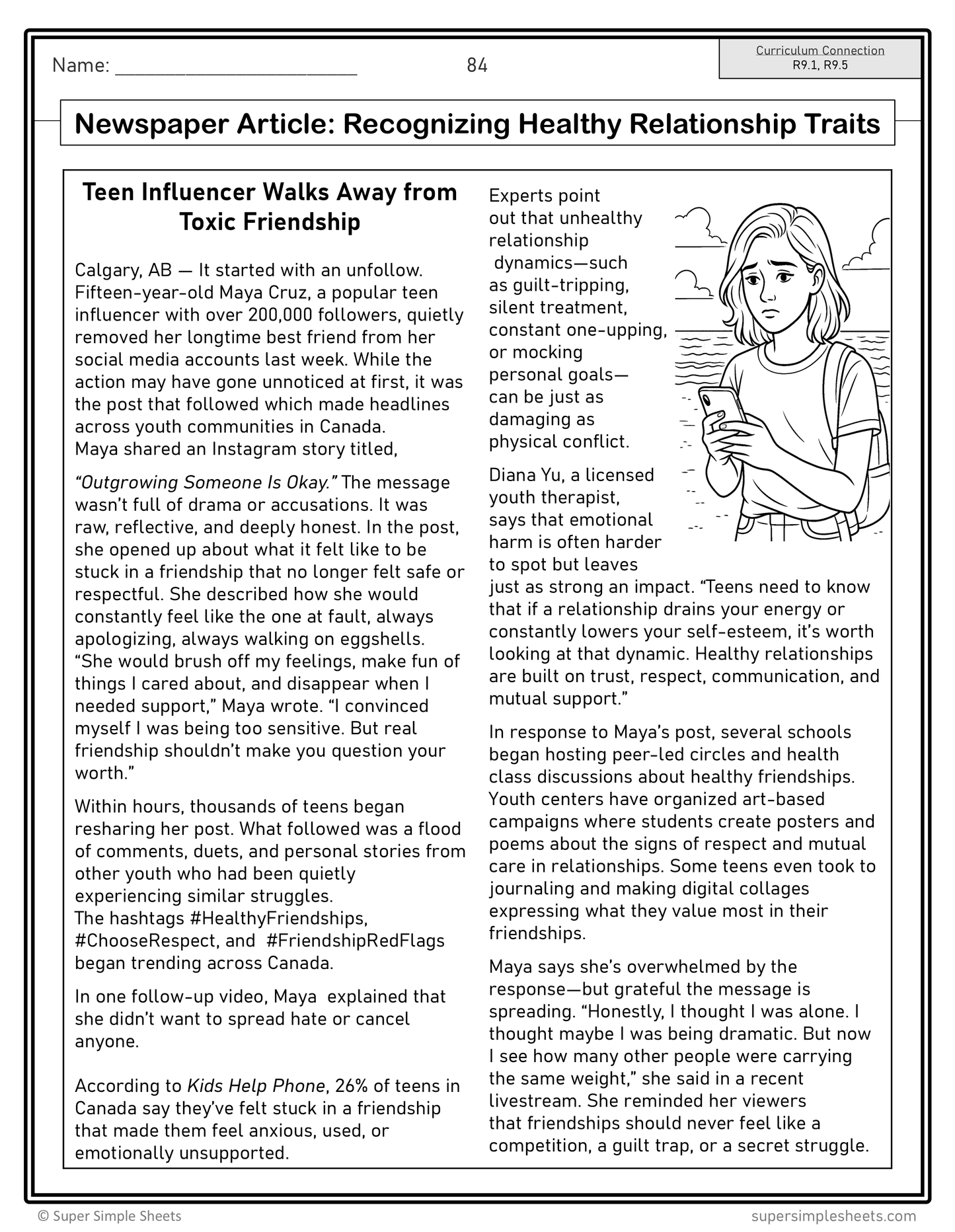 Grade 9 - Alberta Health and Wellness - Lessons/Workbook Mega Bundle