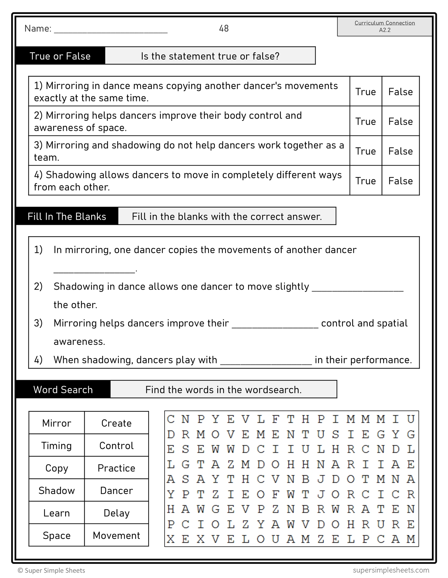 Grade 4 - Ontario The Arts Curriculum - FULL YEAR BUNDLE