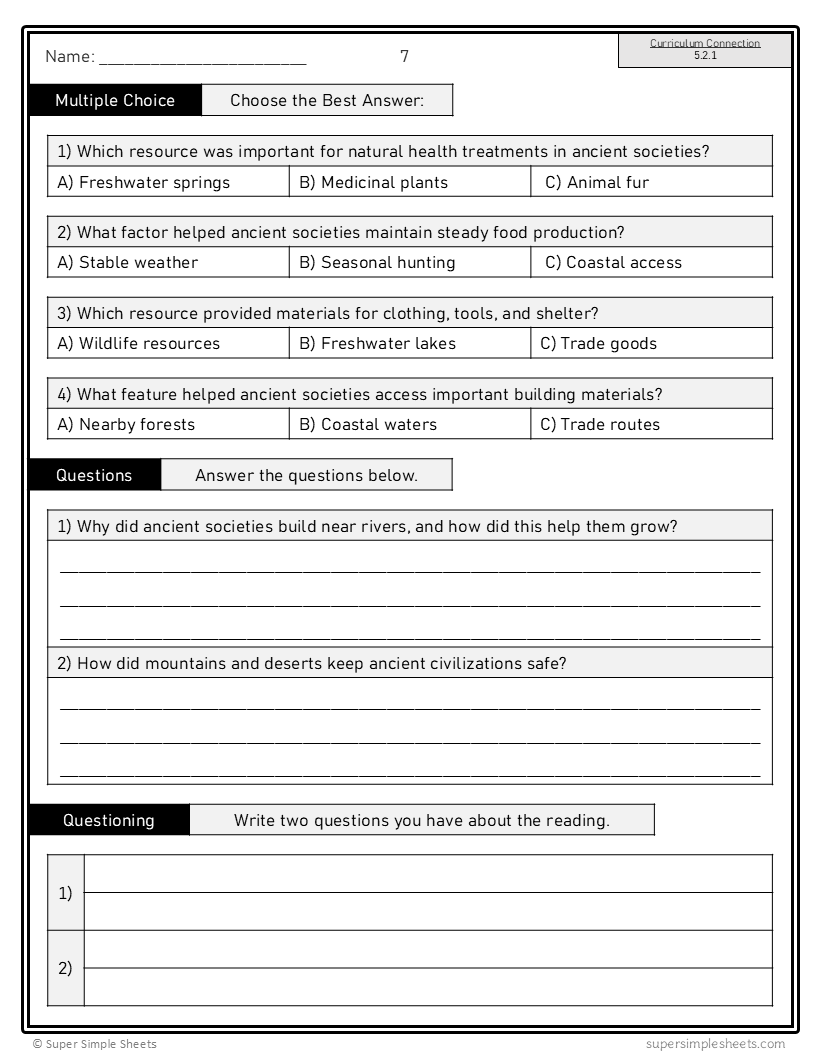 Nova Scotia - Grade 5 Social Studies - FULL YEAR BUNDLE
