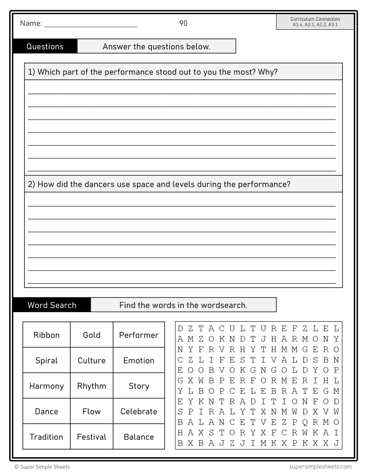 Grade 7 - Ontario The Arts Curriculum - FULL YEAR BUNDLE