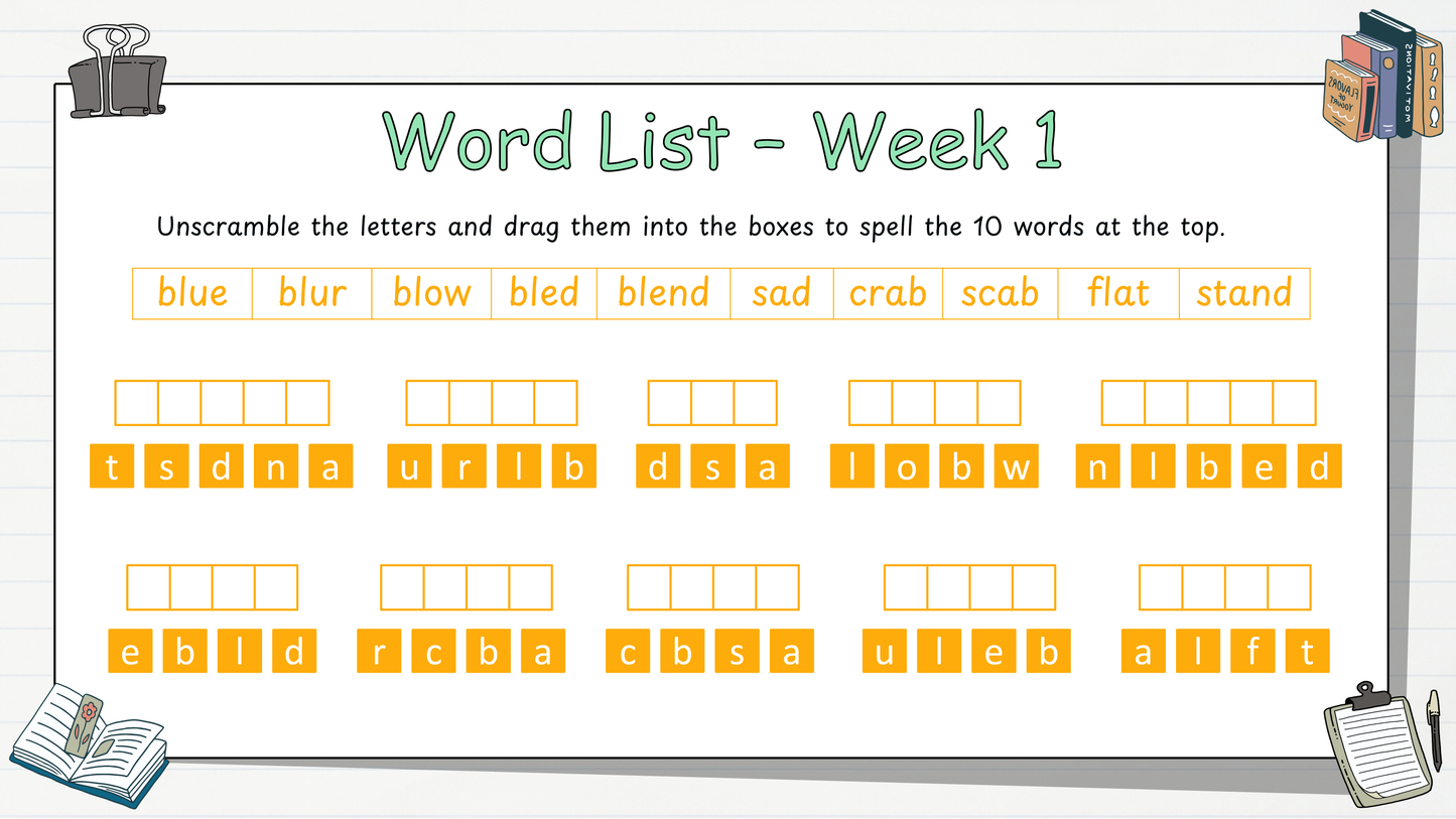Grade 2 - Ontario Language - Google Lesson Slides - Full Year Bundle