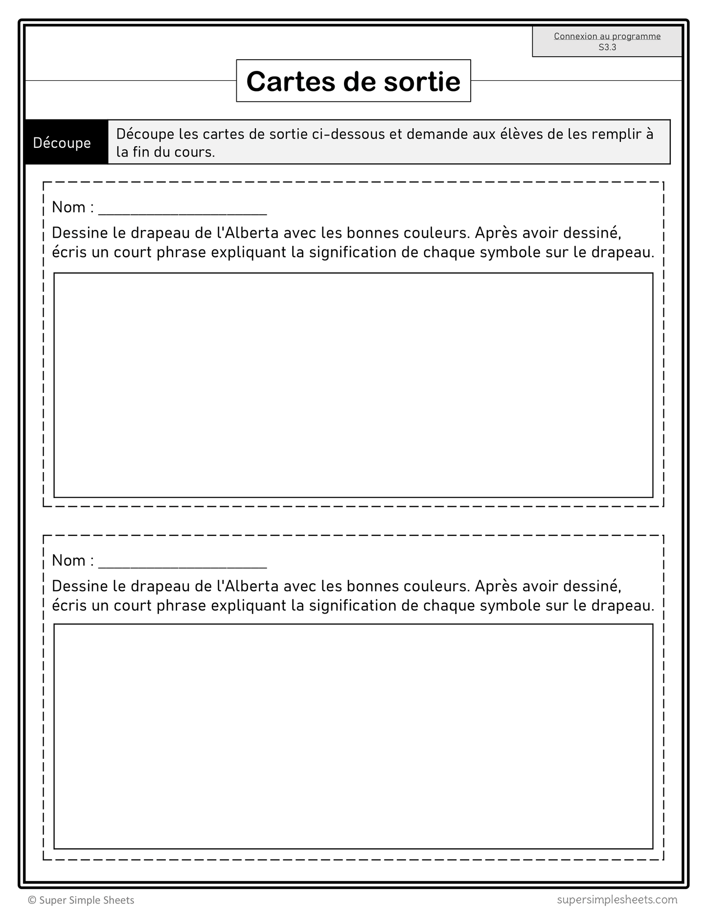 Alberta - Grade 3 Social Studies - French Immersion - FULL YEAR BUNDLE