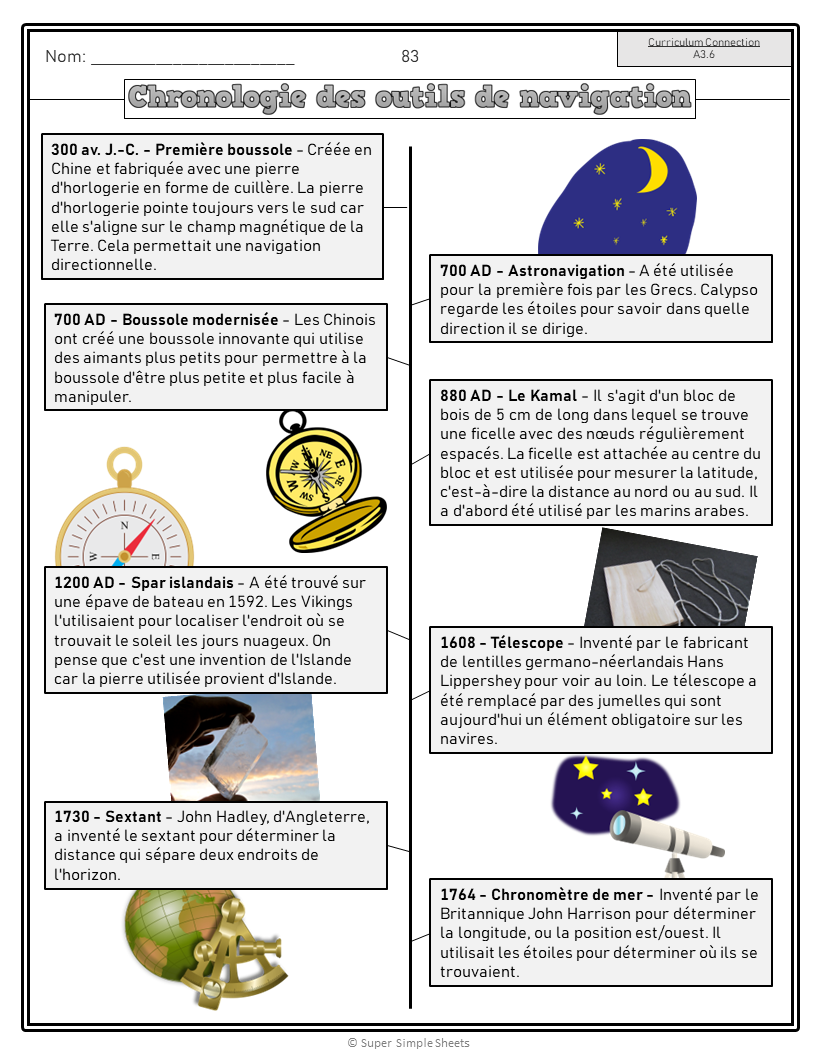 Ontario - Grade 4 - Social Studies - FULL YEAR BUNDLE - FRENCH VERSION