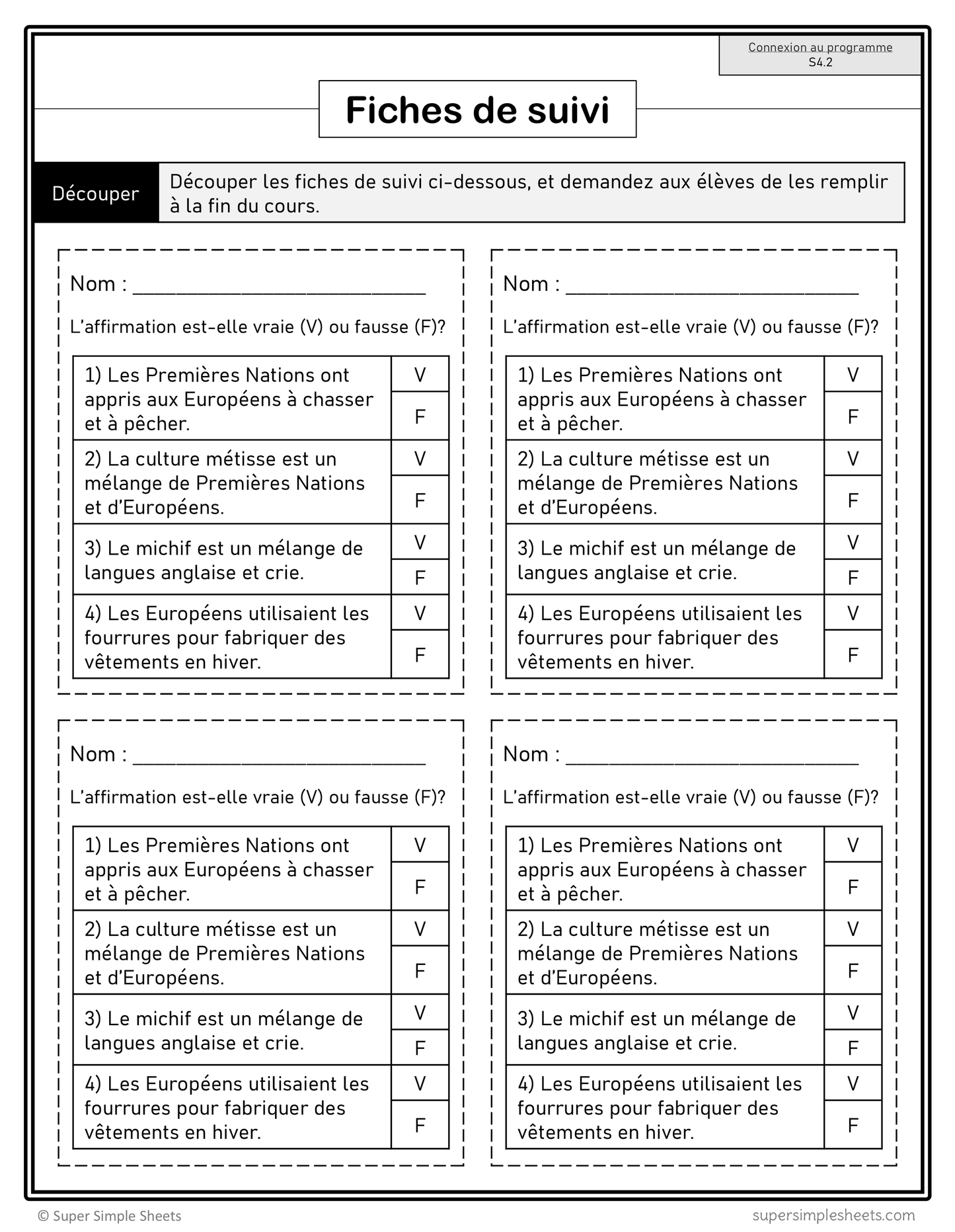Alberta - Grade 4 Social Studies - French Immersion - FULL YEAR BUNDLE