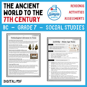 BC Social Studies Grade 7 Full Year Bundle