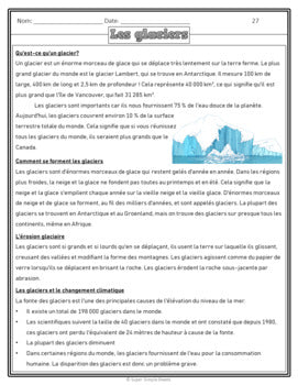 Ontario - Grade 7 - Geography - French Version - FULL YEAR BUNDLE