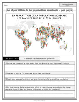 Ontario - Grade 8 - Social Studies - Geography - FULL YEAR BUNDLE - FRENCH