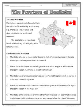 Manitoba Grade 1 - Social Studies - Full Year Bundle