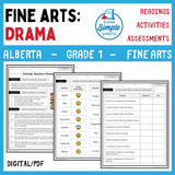 Alberta Fine Arts Curriculum Grade 1 - Drama - Full Year Unit