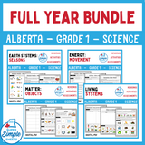 Alberta Grade 1 Science - Full Year Bundle - NEW 2023 CURRICULUM