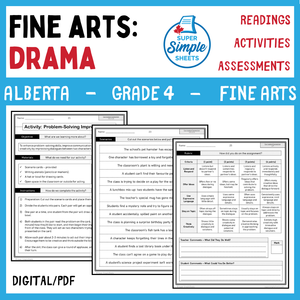 Alberta Fine Arts Curriculum Grade 4 - Drama - Full Year Unit