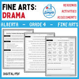 Alberta Fine Arts Curriculum Grade 4 - Drama - Full Year Unit