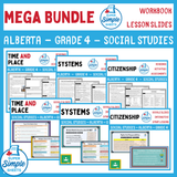 Alberta - Grade 4 - Social Studies - Lessons/Workbook Mega Bundle