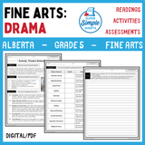 Alberta Fine Arts Curriculum Grade 5 - Drama - Full Year Unit