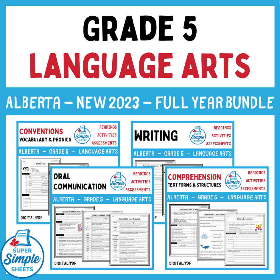 Alberta – Super Simple Sheets