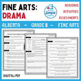 Alberta Fine Arts Curriculum Grade 8 - Drama - Full Year Unit