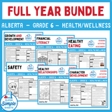 Alberta Grade 6 Health - Full Year Bundle