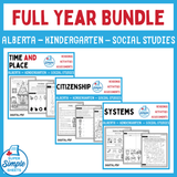 Alberta - Kindergarten Social Studies - FULL YEAR BUNDLE