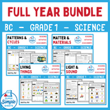 BC Grade 1 Science Full Year Bundle