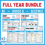 BC Grade 5 Science Full Year Bundle