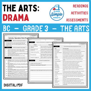 BC Arts Education - Grade 3 - Drama Unit