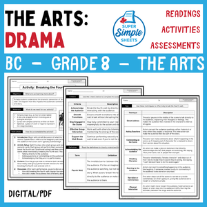 BC Arts Education - Grade 8 - Drama Unit