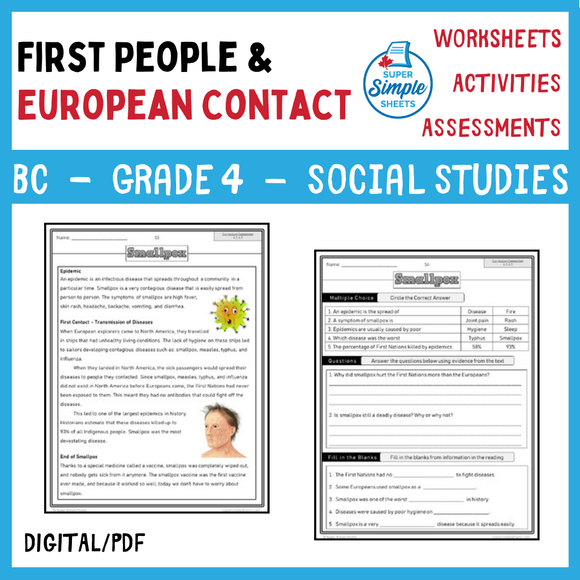 BC Social Studies Grade 4 Full Year Bundle