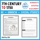 BC Social Studies Grade 8 Full Year Bundle