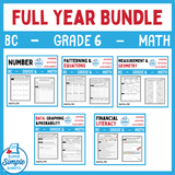 BC Grade 6 Math Full Year Bundle