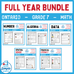 Ontario - Grade 7 Math - Full Year Bundle - New 2020 Curriculum – Super ...