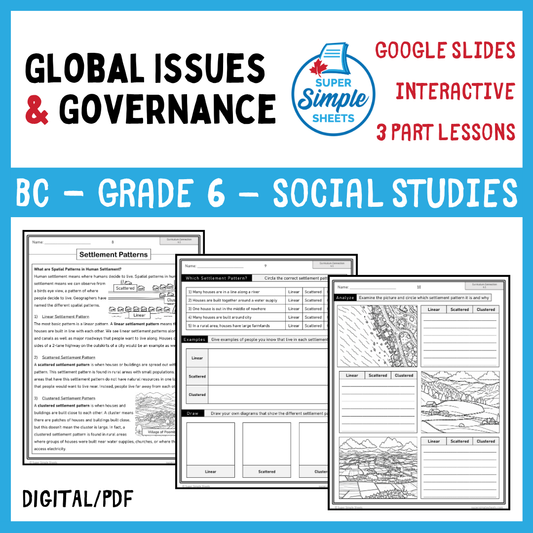BC Social Studies Grade 6 Full Year Bundle - Updated in 2026