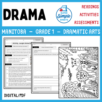 Manitoba Dramatic Arts Curriculum - Grade 1 - Drama unit
