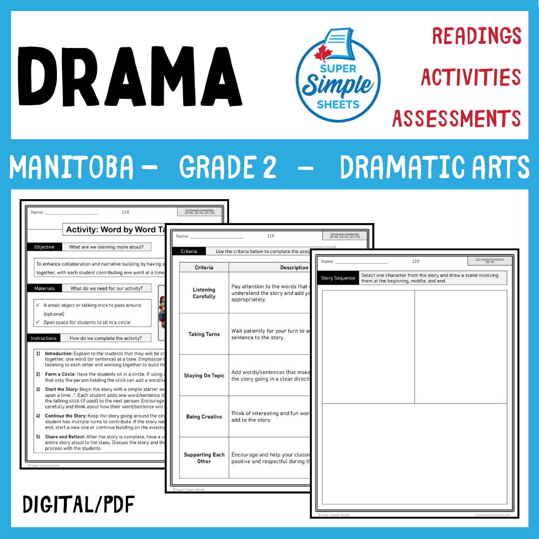 Manitoba Dramatic Arts Curriculum - Grade 2 - Drama unit