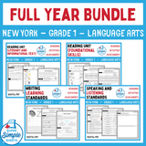 New York - Grade 1 English Language Arts (ELA) - FULL YEAR BUNDLE