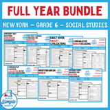 New York - Grade 6 Social Studies - FULL YEAR BUNDLE