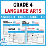 Nova Scotia Grade 4 Language Arts ELA - FULL YEAR BUNDLE