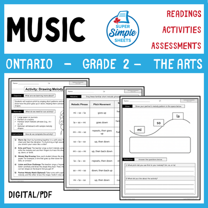 Grade 2 - Music Unit - Ontario Arts Curriculum