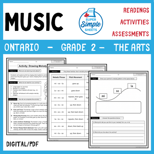 Grade 2 - Music Unit - Ontario Arts Curriculum