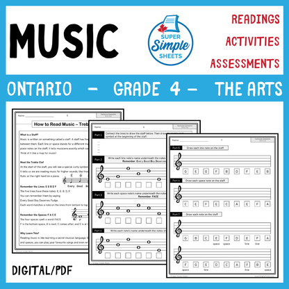 Grade 4 - Music Unit - Ontario Arts Curriculum