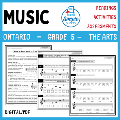 Grade 5 - Music Unit - Ontario Arts Curriculum
