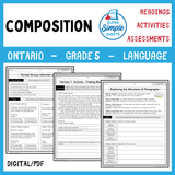 NEW 2023 Ontario Language - Grade 5 - Composition