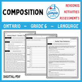 NEW 2023 Ontario Language - Grade 6 - Composition