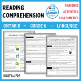 NEW 2023 Ontario Language - Grade 6 - Reading Comprehension