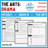 Ontario Arts Curriculum Grade 8 - Drama - Full Year Unit