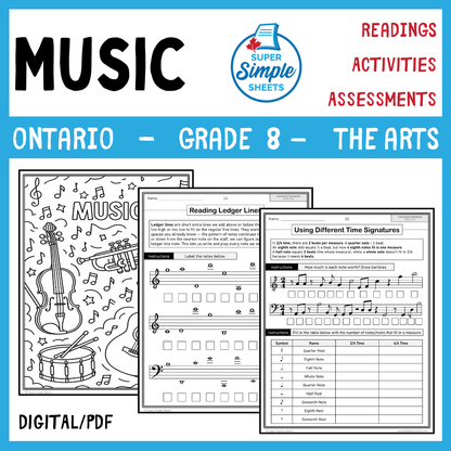 Grade 8 - Music Unit - Ontario Arts Curriculum
