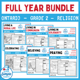 Ontario Catholic Religion - Grade 2 Full Year Bundle