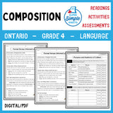 NEW 2023 Ontario Language - Grade 4 - Composition