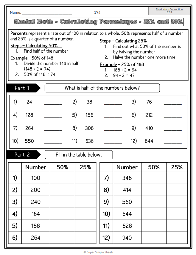 Number Unit - Grade 6 - Ontario Math - Lesson/Workbook Bundle