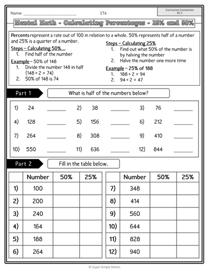 Number Unit - Grade 6 - Ontario Math - Lesson/Workbook Bundle
